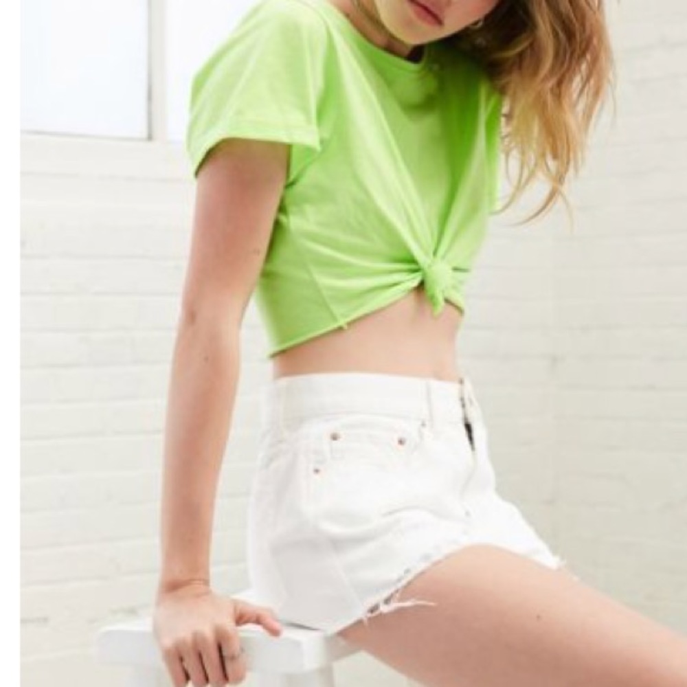Tie front crop top